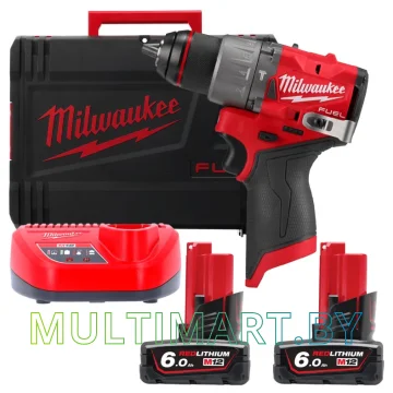 Ударная дрель-шуруповерт Milwaukee M12 FPD2-602X (с 2-мя АКБ 6 Ач, кейс)